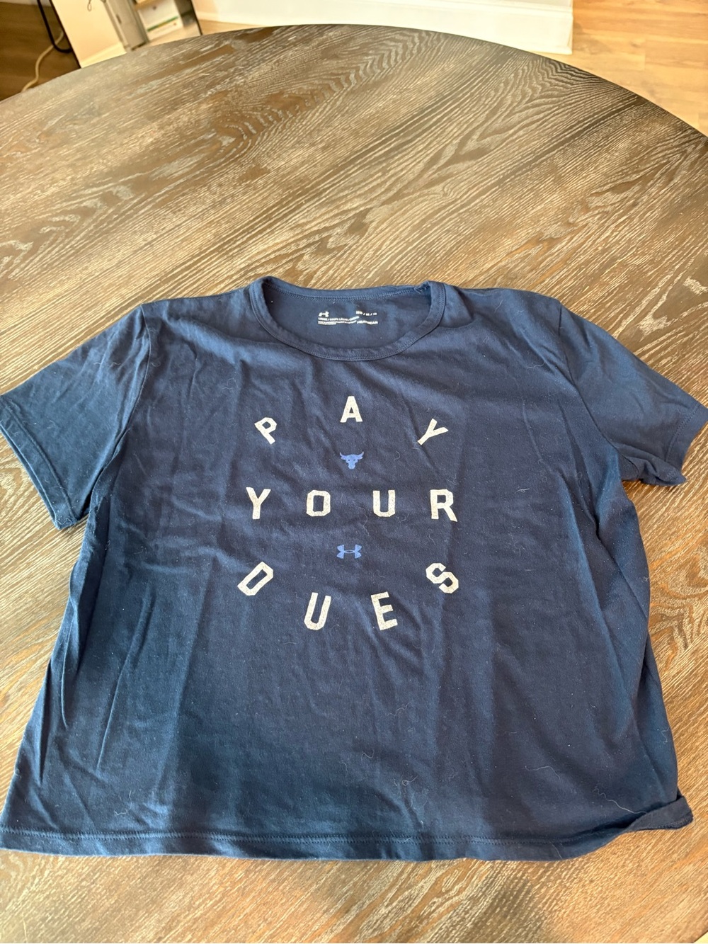 Under Armour Navy Blue 'Pay Your Dues' Kids Graphic Tee